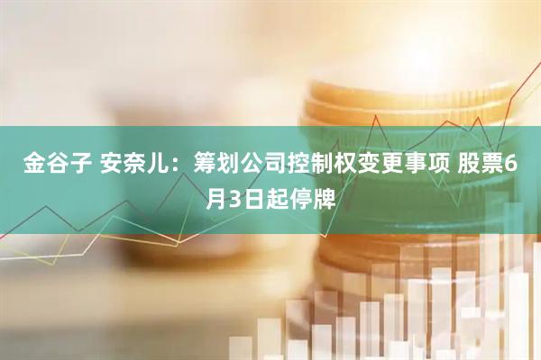 金谷子 安奈儿：筹划公司控制权变更事项 股票6月3日起停牌