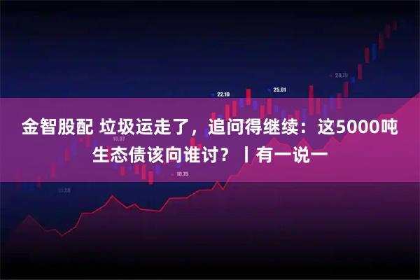 金智股配 垃圾运走了，追问得继续：这5000吨生态债该向谁讨？丨有一说一