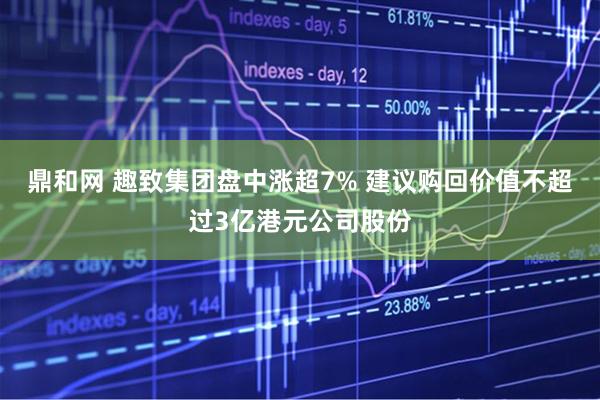 鼎和网 趣致集团盘中涨超7% 建议购回价值不超过3亿港元公司股份